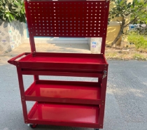 Xe đẩy 3 ngăn 1 ngăn có bảng treo